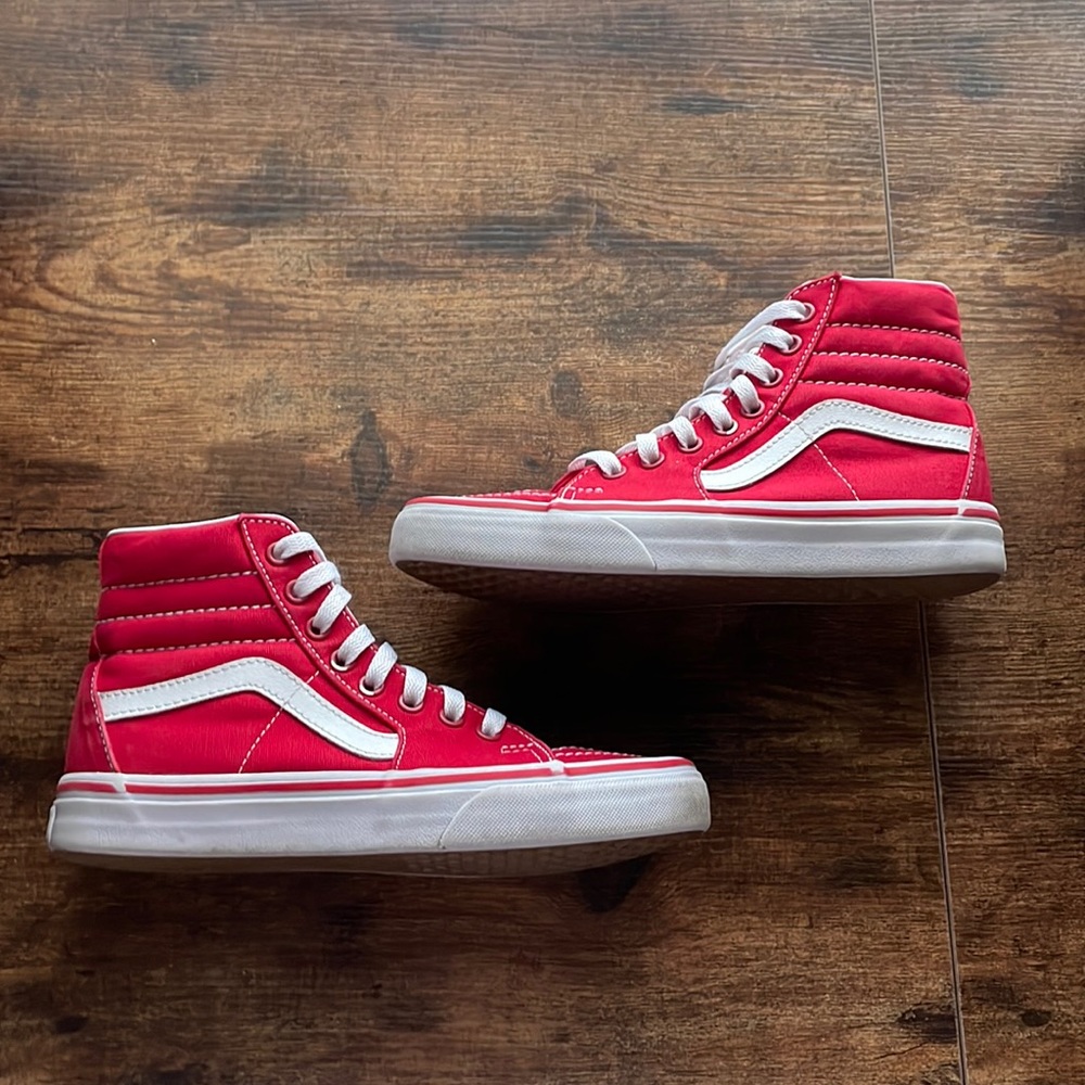 Vans Sk8 Hi Racing Red Shoes